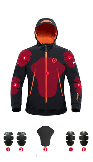 Veste chauffante moto unisexe 3 zones – rouler chaud en hiver | VETCHAUD™ - vetement chauffant