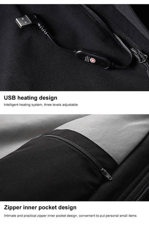 Veste chauffante pour le ski – sous - couche thermique électrique | VETCHAUD™ - vetement chauffant
