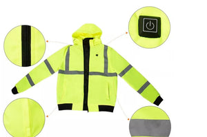 Veste chauffante professionnelle réfléchissante - vetement chauffant