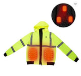 Veste chauffante professionnelle réfléchissante - vetement chauffant