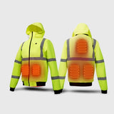 Veste chauffante professionnelle réfléchissante - vetement chauffant