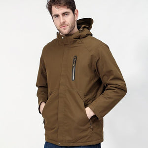 Veste chauffante randonnée électrique – chaleur instantanée en montagne | VETCHAUD™ - vetement chauffant