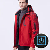 Veste chauffante rouge – couleur vive et chaleur pour tous les hivers | VETCHAUD™ - vetement chauffant