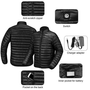 Veste chauffante sans fil – batterie lithium intégrée 7.4V | VETCHAUD™ - vetement chauffant