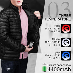 Veste chauffante sans fil – batterie lithium intégrée 7.4V | VETCHAUD™ - vetement chauffant