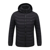 Veste chauffante ski noire 11 zones – ski, randonnée, moto, chasse | VETCHAUD™ - vetement chauffant