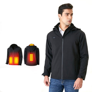 Veste chauffante sport 4 zones – running et activités hivernales | VETCHAUD™ - vetement chauffant