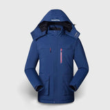 Veste chauffante unisexe bleue – homme et femme au chaud | VETCHAUD™ - vetement chauffant