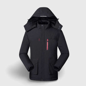 Veste chauffante unisexe noire – homme et femme au chaud | VETCHAUD™ - vetement chauffant