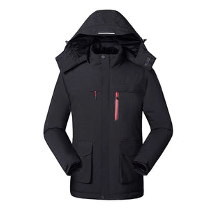 Veste chauffante unisexe noire – homme et femme au chaud | VETCHAUD™ - vetement chauffant