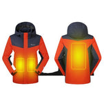 Veste chauffante unisexe rouge – homme et femme au chaud | VETCHAUD™ - vetement chauffant