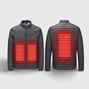Veste chauffante USB noire légère – quotidien de –4°C à 10°C | VETCHAUD™ - vetement chauffant
