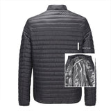 Veste chauffante USB noire légère – quotidien de –4°C à 10°C | VETCHAUD™ - vetement chauffant