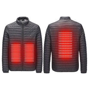 Veste chauffante USB noire légère – quotidien de –4°C à 10°C | VETCHAUD™ - vetement chauffant