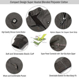 Veste chauffée batterie 7.4V 3 zones – 35 à 55°C réglables | VETCHAUD™ - vetement chauffant