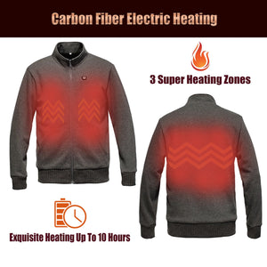Veste chauffée batterie 7.4V 3 zones – 35 à 55°C réglables | VETCHAUD™ - vetement chauffant