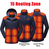 Veste de chantier chauffante homme 4 zones – nuque, poitrine et dos | VETCHAUD™ - vetement chauffant