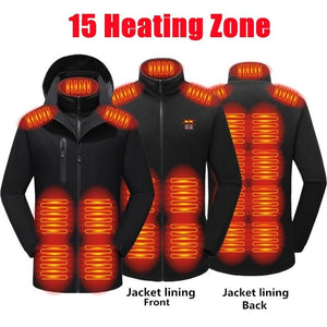 Veste de ski chauffante homme – pistes et remontées sans frissons | VETCHAUD™ - vetement chauffant
