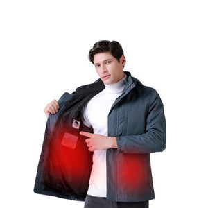 Veste de travail chauffante homme 15 zones – hiver en extérieur | VETCHAUD™ - vetement chauffant