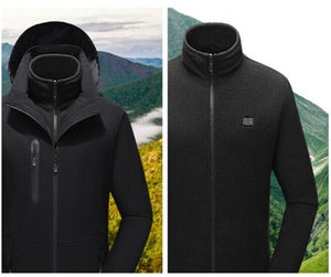 Veste de travail chauffante homme 15 zones – hiver en extérieur | VETCHAUD™ - vetement chauffant