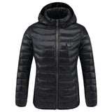 Veste d'hiver chauffante noire veste chauffante Vêtement-chauffant.com 