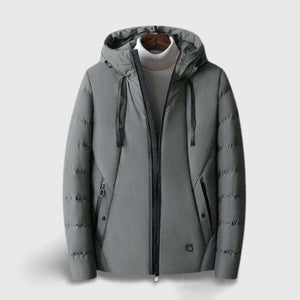 Veste électro chauffante homme fibre de carbone – 3 niveaux 45°C | VETCHAUD™ - vetement chauffant