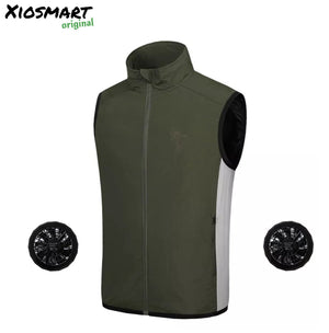 Xiosmart® Veste Refroidissante à Ventilateur veste refroidissante Vêtement-chauffant.com M Vert 